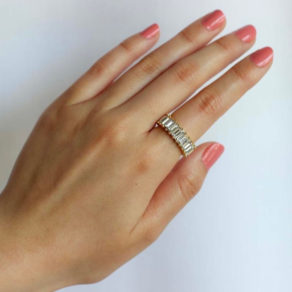 Bold Gold Crystal Band - Picture 2 of 4